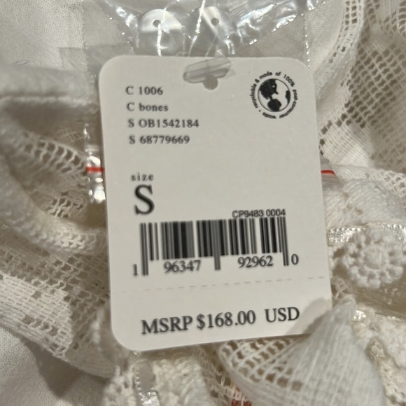 Free People White Blouse with Floral Embroidery - Picture 14 of 15